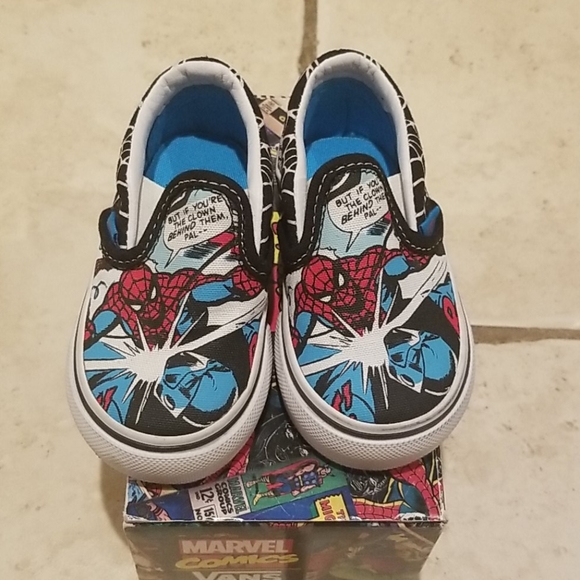 spiderman slip ons